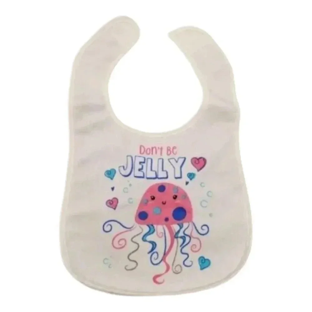 Jellyfish 5 pack Waterproof Bib Set Baby Girl Gift Set Essentials For Feeding